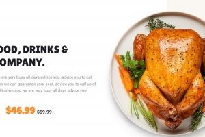 HTML5模板 美食快餐网站模板下载