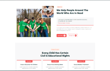 HTML慈善基金会非营利组织响应式模板