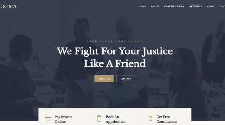 HTML 法律律师事务所网站模板