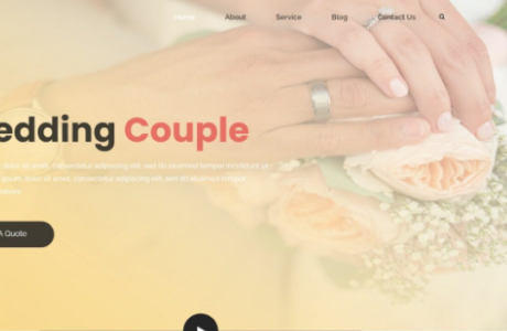 PSD素材 婚礼营销策划公司网站模板