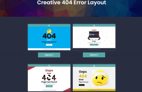 HTML4款个性404错误页模板