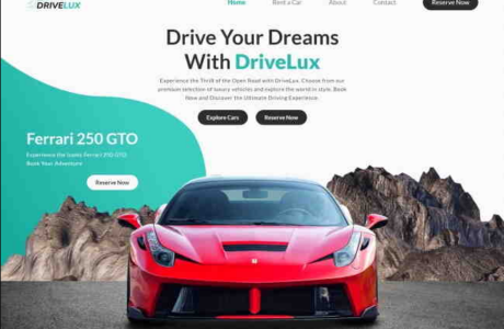 汽车预订租车公司HTML5网站模板分享