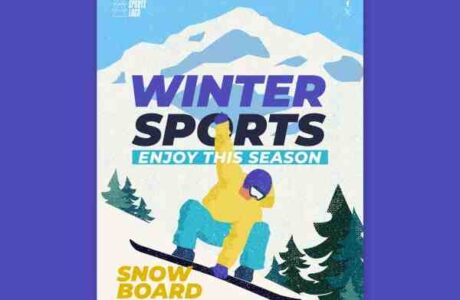 冬季运动PSD广告海报 冬季运动免费分享
