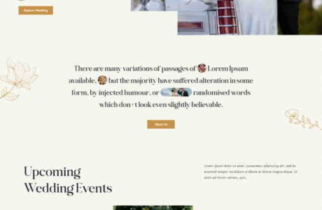 HTML婚礼活动策划服务公司网站模板免费下载